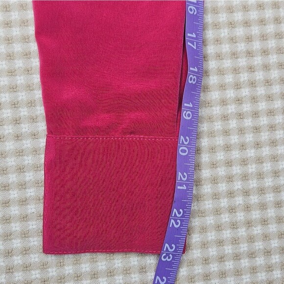 Daniali USA Deep Pink Rhinestone Bling Snap Front Western Cowgirl Shirt Blouse - Picture 11 of 11